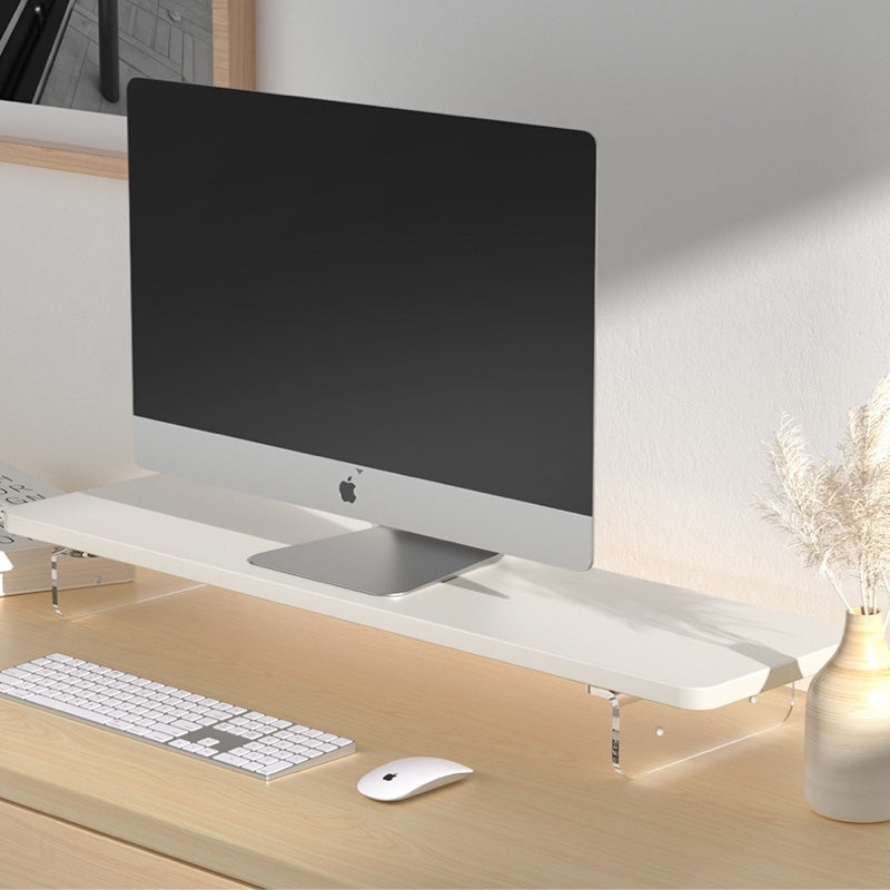 Support de moniteur de PC flottant blanc support d'écran d'ordinateur portable d'ordinateur de bureau acrylique